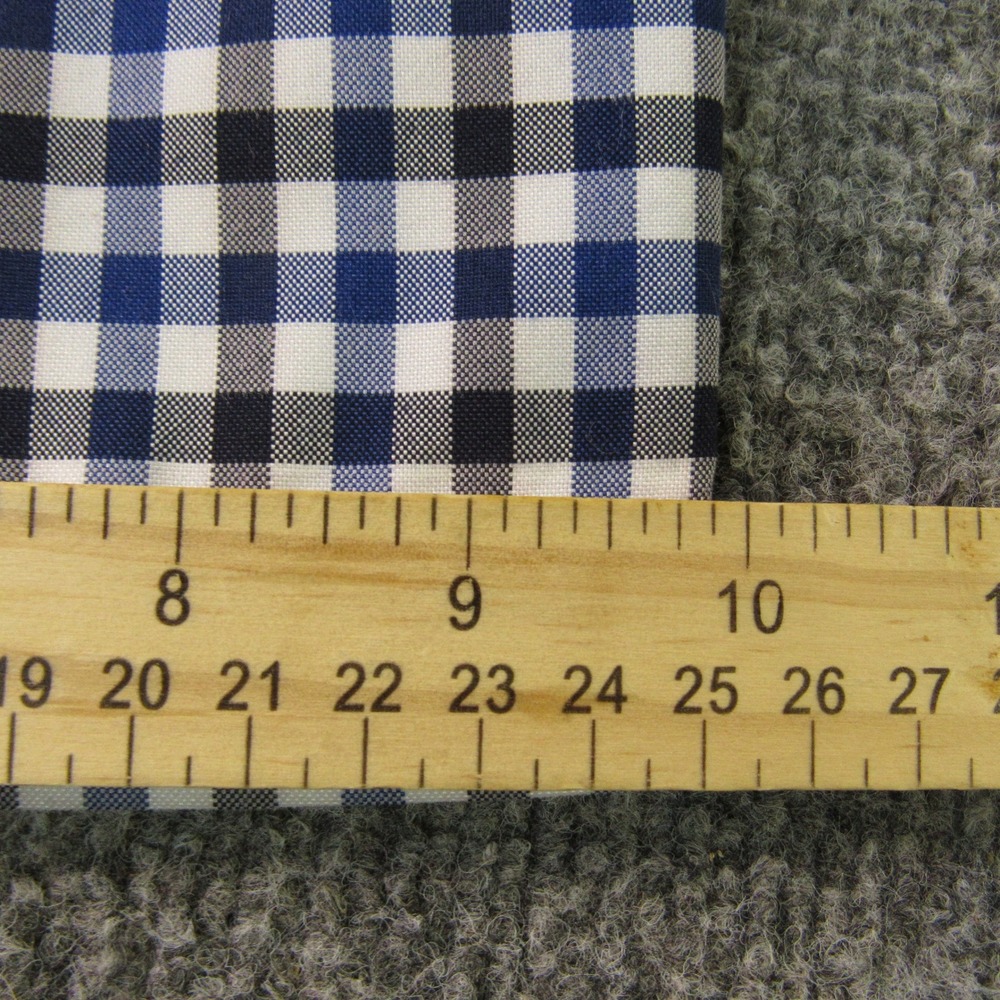 IZOD Golf Pants Mens 38x32 Blue Black Gingham Check Performance Retro Old Money - Picture 9 of 11